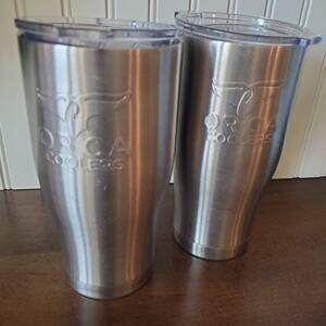 Orca Chaser 27oz Cup Tumbler - Stainless Silver *lot Of 2* Hot/cold Beverage